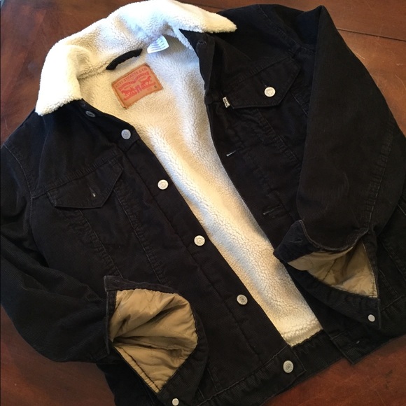 mens levis sherpa lined trucker jacket